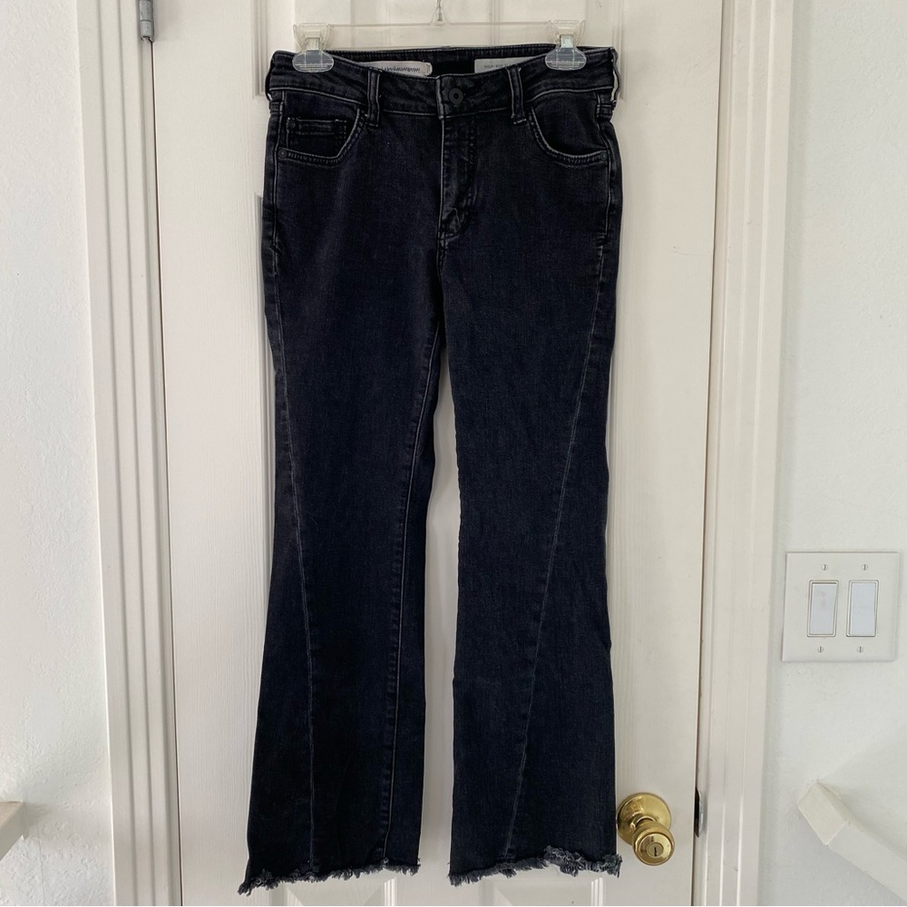 Pilcro and the Letterpress High-rise Flare Black Jeans EUC
